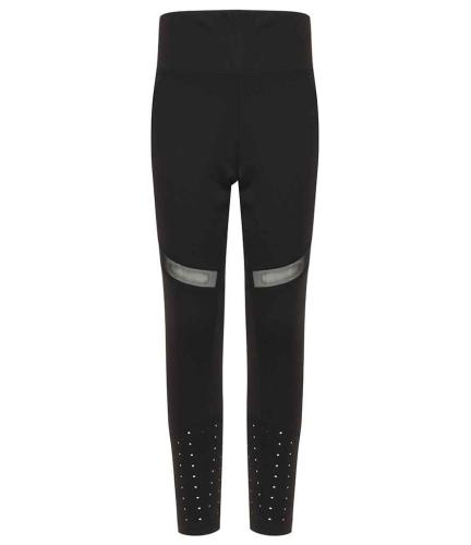 Tombo Kids Panelled Leggings - BLK - 45448
